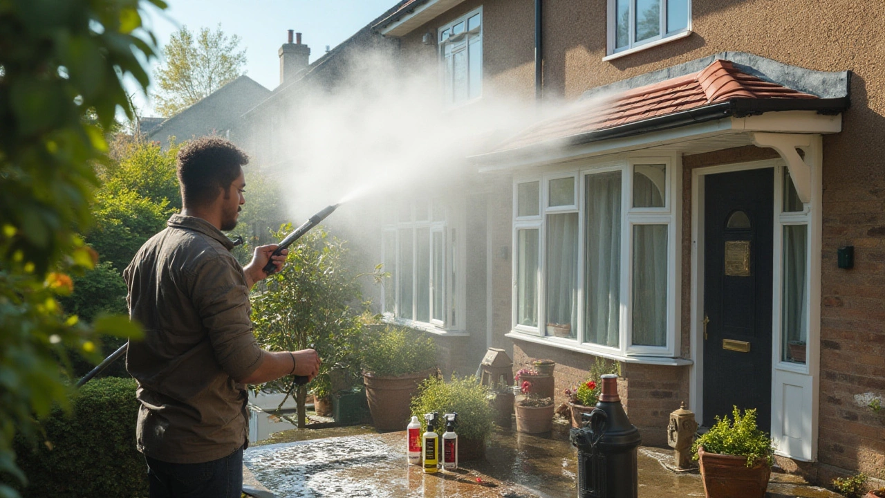 Best Chemicals for Safely Power Washing Your House
